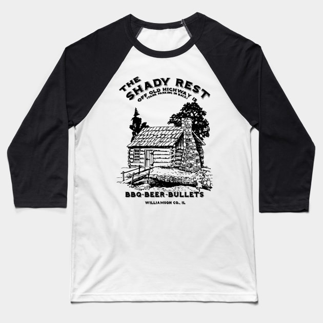 The Shady Rest Baseball T-Shirt by NotHistorians1